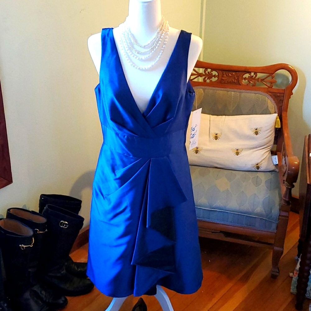 NWT Blue Cocktail Party Wedding Bride's Maid Dress